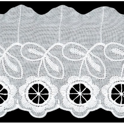 Broderie anglaise coton    75mm