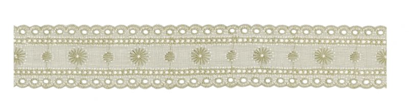 Broderie anglaise coton entre 2 26mm