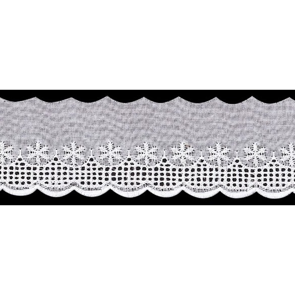 Broderie anglaise ajourée coton   40mm