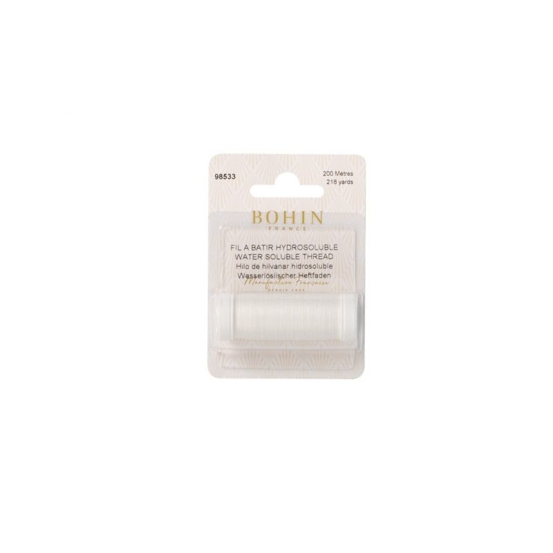 Fil a batir hydrosoluble bob.200m blist. blanc  93x65x25mm