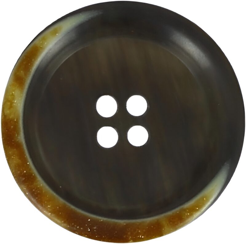 Boutons 4 trous veste bord brûlé en tube  12mm à 22mm