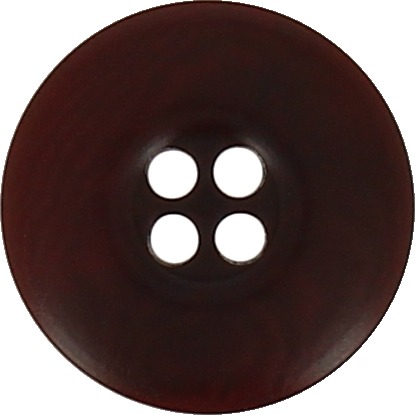 Boutons corozo 4 trous bourrelet plat en tube  12mm à 30mm