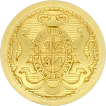 Boutons blazer bombé à pied en tube  15mm à 25mm