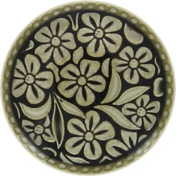 Boutons fleur laqués en tube  15mm à 22mm