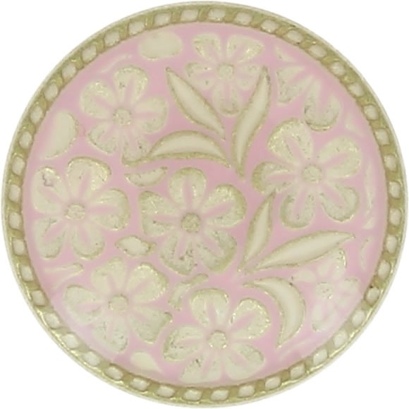 Boutons fleur laqués en tube  15mm à 22mm