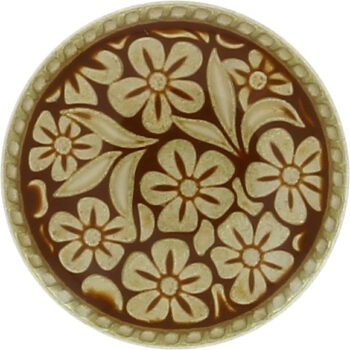 Boutons fleur laqués en tube  15mm à 22mm