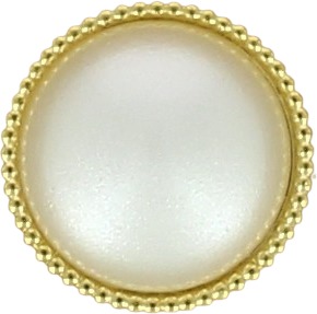 Boutons perle cerclée en tube  10mm à 13mm