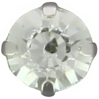 MBT55000 Boutons strass griffés argent en tube 10mm Boutons strass griffés argent en tube 10mm