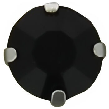 Boutons strass griffés argent en tube 10mm Boutons strass griffés argent en tube 10mm