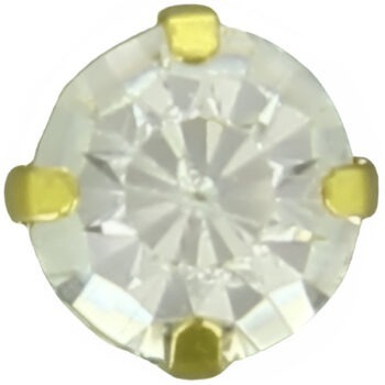 Boutons strass griffés argent en tube 10mm Boutons strass griffés argent en tube 10mm