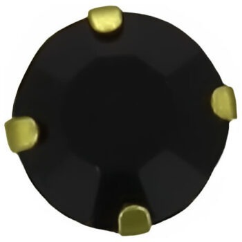 Boutons strass griffés argent en tube 10mm Boutons strass griffés argent en tube 10mm