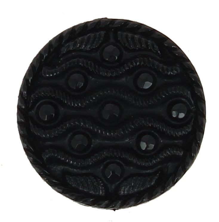 Boutons travaillés imitation jais en vrac  12mm à 30mm