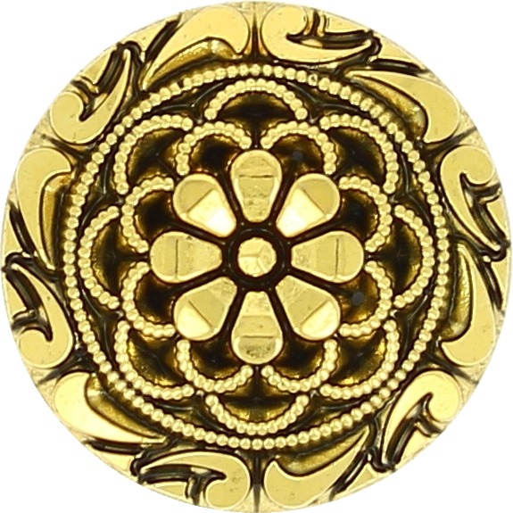 Boutons à pied fleur travaillés en vrac  13mm à 23mm