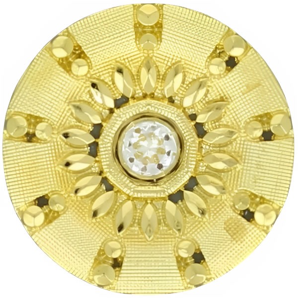 Boutons travaillés strass en vrac  15mm à 20mm