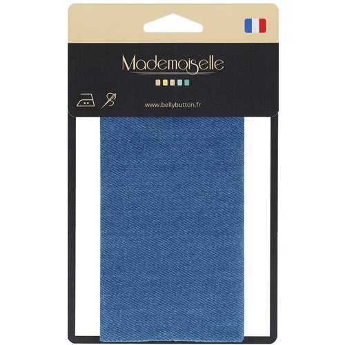 Pièce percale jeans thermo 120x450mm j