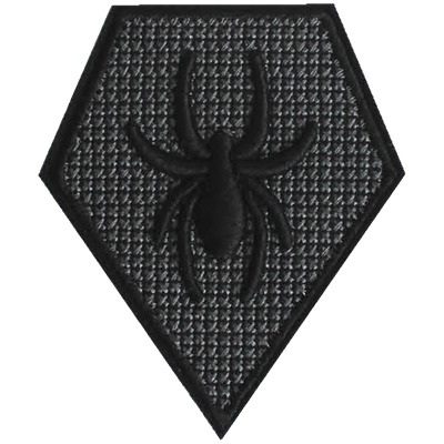 Ecusson blazer araignée noir 72x60mm j