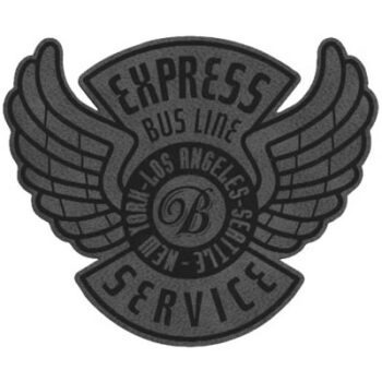 Ecusson express bus 90x75mm m1