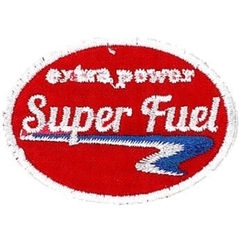 5 ecussons thermo super fuel 50x38mm f