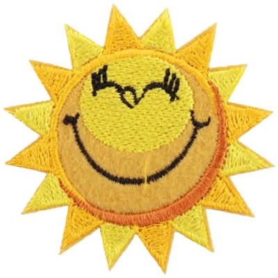 Soleil souriant thermo 55x55mm h2