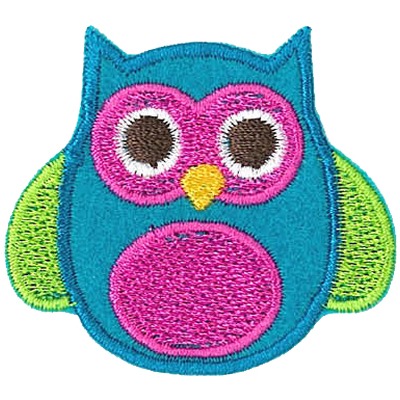 Hibou turquoise thermo 48x44mm h2