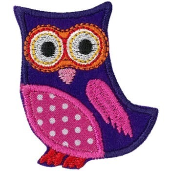 Hibou violet thermo 55x60mm i4