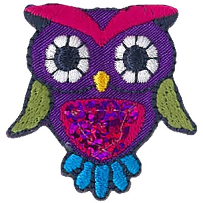 Hibou violet thermo 36x38mm i1