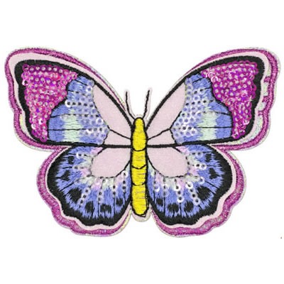 Papillon multicolore 105x70mm l1