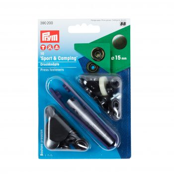 Boutons  pression sport&camping 15 mm  laiton bruni + outil
