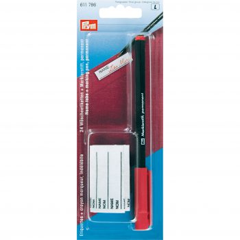Crayon marqueur rouge + 24 etiquettes